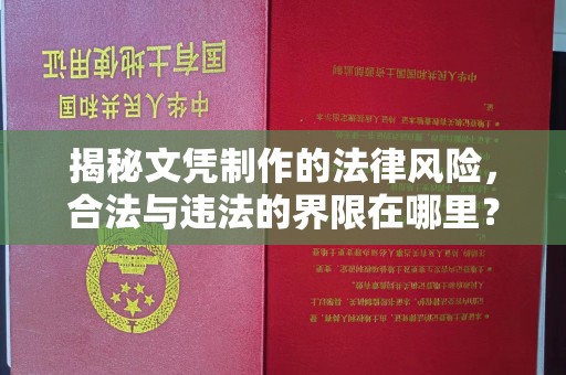 阳明揭秘文凭制作的法律风险，合法与违法的界限在哪里？