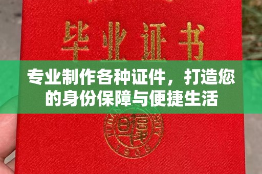 阳明专业制作各种证件，打造您的身份保障与便捷生活