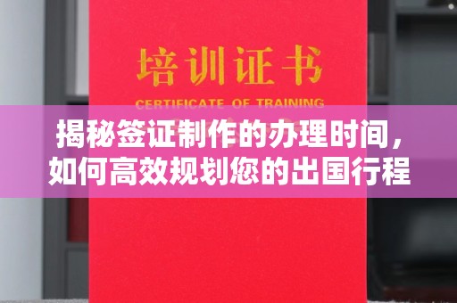 阳明揭秘签证制作的办理时间，如何高效规划您的出国行程