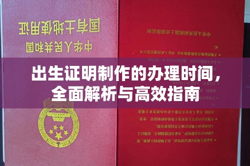 阳明出生证明制作的办理时间，全面解析与高效指南