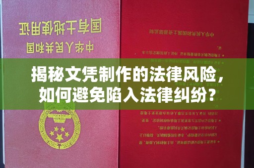 阳明揭秘文凭制作的法律风险，如何避免陷入法律纠纷？