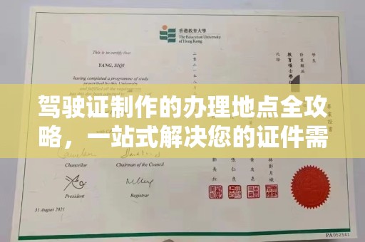阳明驾驶证制作的办理地点全攻略，一站式解决您的证件需求