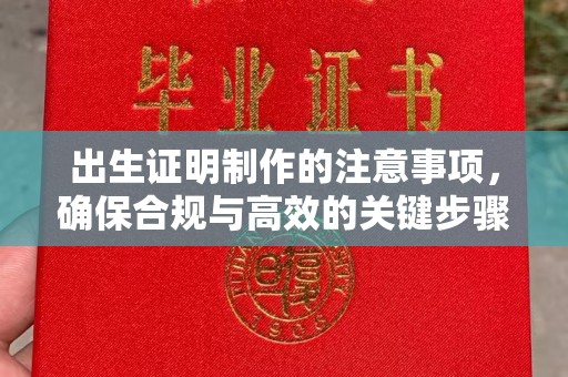 阳明出生证明制作的注意事项，确保合规与高效的关键步骤