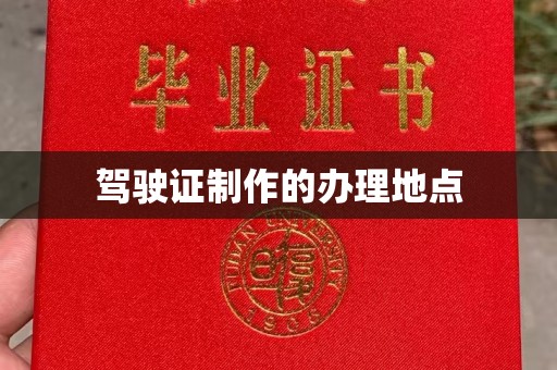 阳明驾驶证制作的办理地点