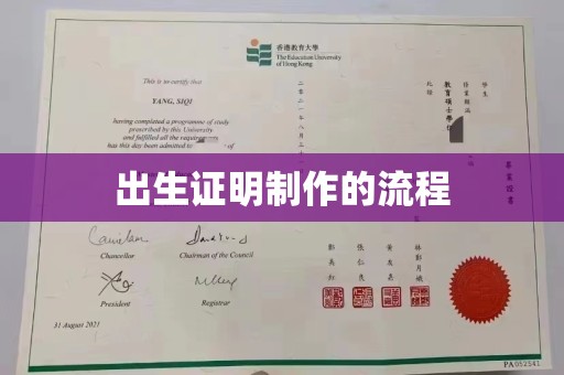 阳明出生证明制作的流程