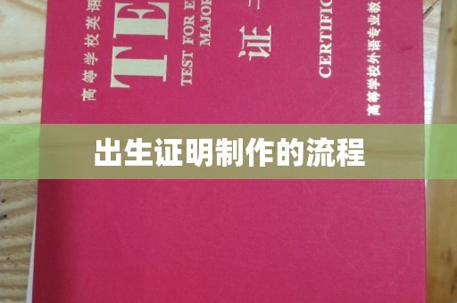 阳明出生证明制作的流程