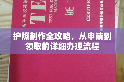 阳明护照制作全攻略，从申请到领取的详细办理流程