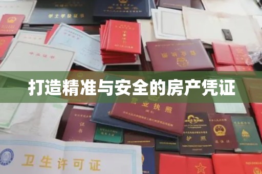 阳明打造精准与安全的房产凭证